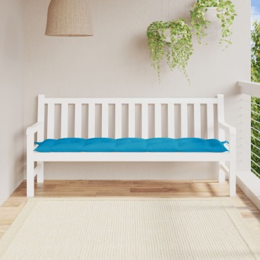 vidaXL Μαξιλάρι Πάγκου Κήπου Γαλάζιο 180x50x7cm Ύφασμα Oxford