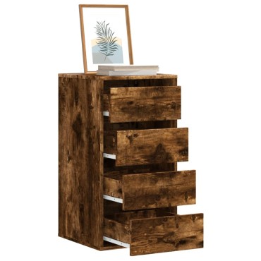 vidaXL Συρταριέρα Καπνιστή Δρυς 40x41x76cm από Επεξεργ. Ξύλο 1 τεμ.