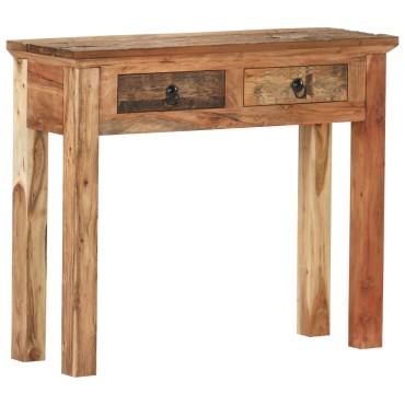 vidaXL Κονσόλα 90,5x30x75cm Μασίφ Ξύλο Ακακίας και Ανακυκλωμένο Ξύλο 1 τεμ.