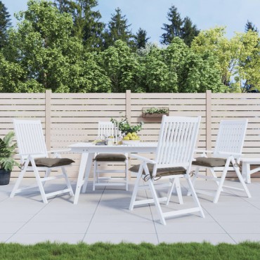 vidaXL Μαξιλάρια Καρέκλας Κήπου 4 τεμ. Taupe 40x40x7cm Υφασμάτινα