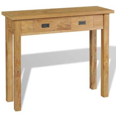 vidaXL Τραπέζι Κονσόλα 90x30x80cm από Μασίφ Ξύλο Teak 1 τεμ.