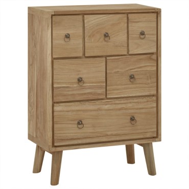 vidaXL Συρταριέρα 56x30x80cm από Μασίφ Ξύλο Teak 1 τεμ.