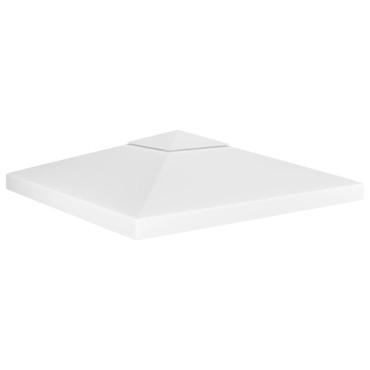 vidaXL Κάλυμμα για Κιόσκι 2 Επιπέδων Λευκό 3 x 3 μ. 310 γρ./μ²
