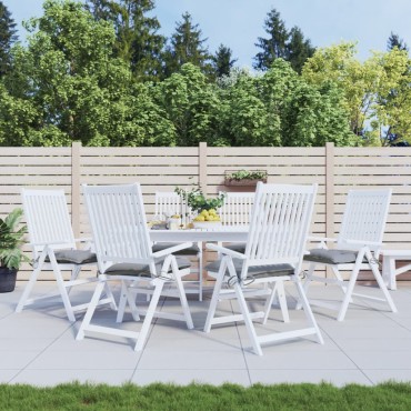 vidaXL Μαξιλάρια Καρέκλας 6 τεμ. Γκρι 50x50x7cm Υφασμάτινα