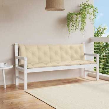 vidaXL Μαξιλάρι Πάγκου Κήπου Γκρι 180x(50+50)x7cm Ύφασμα Oxford