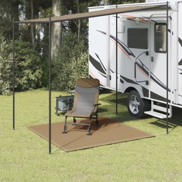 vidaXL Χαλί Σκηνής Taupe 250 x 250 εκ.