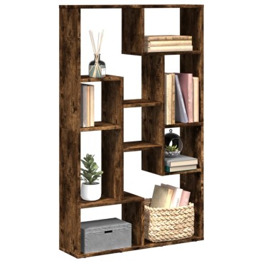 vidaXL Βιβλιοθήκη Καπνιστή Δρυς 72x20x120cm από Επεξεργασμένο Ξύλο 1 τεμ.