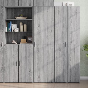 vidaXL Ντουλάπι Γκρι Sonoma 50x42,5x185cm από Επεξεργασμένο Ξύλο 1 τεμ.