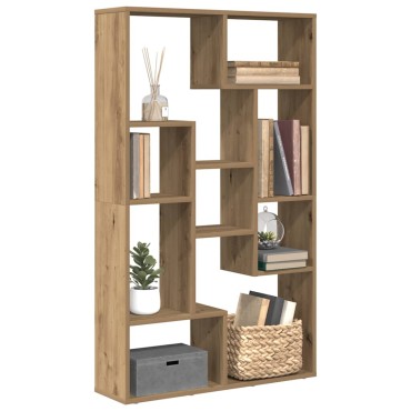 vidaXL Βιβλιοθήκη Αρτισιανή Δρυς 72x20x120cm από Επεξεργασμένο Ξύλο 1 τεμ.