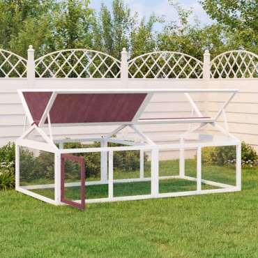 vidaXL Κουτί Περίφραξης Μόκα 200x112,5x74 εκ. από Μασίφ Ξύλο Πεύκου