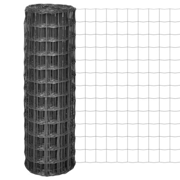 vidaXL Συρματόπλεγμα Γκρι 25x1,2 μ. Ατσάλινο