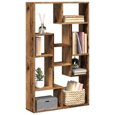 vidaXL Βιβλιοθήκη Όψη Παλαιού Ξύλου 72x20x120cm Επεξεργασμένο Ξύλο 1 τεμ.