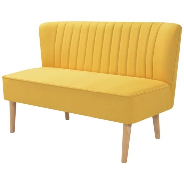 vidaXL Καναπές Κίτρινος 117x55,5x77cm Υφασμάτινος
