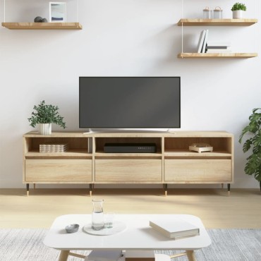 vidaXL Έπιπλο Τηλεόρασης Sonoma Δρυς 150x30x44,5cm Επεξ. Ξύλο