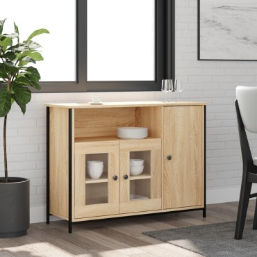 vidaXL Ντουλάπι Sonoma Δρυς 100x35x75cm από Επεξεργασμένο Ξύλο 1 τεμ.