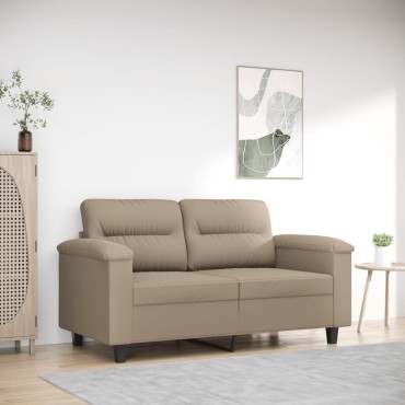 vidaXL Καναπές Διθέσιος Taupe Ύφασμα μικροϊνών 210x77x80cm 1 τεμ.