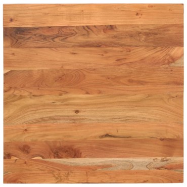 vidaXL Επιφάνεια Τραπεζιού Τετράγωνη 80x80x3,8cm Μασίφ Ξύλο Ακακίας 1 τεμ.