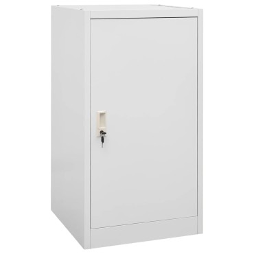 vidaXL Ντουλάπα για Σέλα Ανοιχτό Γκρι 53 x 53 x 105 εκ. Ατσάλινη