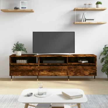 vidaXL Έπιπλο Τηλεόρασης Καπνιστή Δρυς 150x30x44,5cm Επεξ. Ξύλο