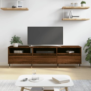 vidaXL Έπιπλο Τηλεόρασης Καφέ Δρυς 150x30x44,5cm Επεξεργασμένο Ξύλο
