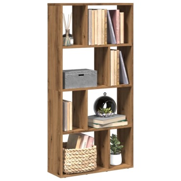 vidaXL Βιβλιοθήκη Αρτισιανή Δρυς 60x20x120cm από Επεξεργασμένο Ξύλο 1 τεμ.