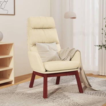 vidaXL Πολυθρόνα Relax Κρεμ Υφασμάτινη 70x77x98cm 1 τεμ.