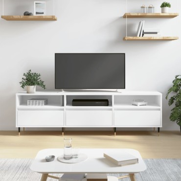 vidaXL Έπιπλο Τηλεόρασης Λευκό 150x30x44,5cm Επεξεργασμένο Ξύλο