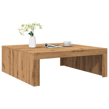 vidaXL Τραπεζάκι Σαλονιού Artisan Δρυς 100x100x35cm Επεξ. Ξύλο 1 τεμ.