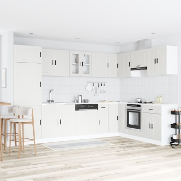 vidaXL Βάση Νιπτήρα ""Porto"" με Νιπτήρα Λευκό 80x46x84,5cm από Επεξεργασμένο Ξύλο