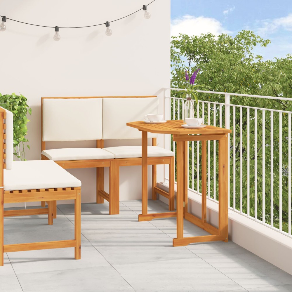 vidaXL 4 τεμ. Garden Dining Set Solid Wood Acacia