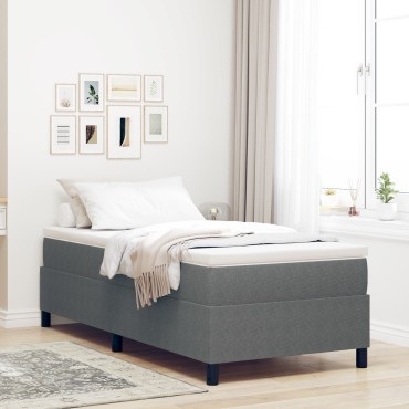 vidaXL Κρεβάτι με στήριξη Light Grey 80x200 cm από κορντουρόι