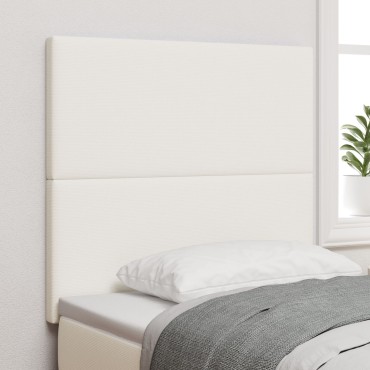 vidaXL LED Κεφαλάρι Κρέμα Κορντούρα 80x5x128cm
