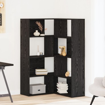 vidaXL Γωνιακό Ντουλάπι Μαύρη Δρυς 140x30x140cm Επεξεργασμένο Ξύλο