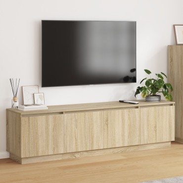 vidaXL Ντουλάπι τηλεόρασης με LED Σολονά Οξιά 180x38x49cm Επεξεργασμένο ξύλο