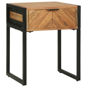 vidaXL Κομοδίνο 40x35x50cm Μασίφ ξύλο ακακίας 1 τεμ.