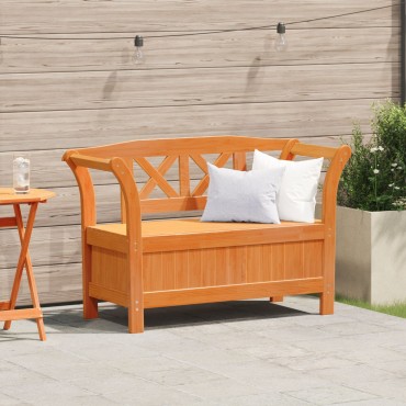 vidaXL Πάγκος Αποθήκευσης Κήπου Ακακία 119x76x44cm Μασίφ Ξύλο Πεύκου 1 τεμ.