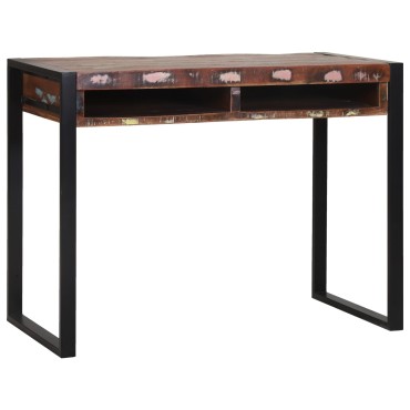 vidaXL Καθρέφτης Βεντάλια Πολύχρωμο 100x50x75cm Συμπαγές Ξύλο Ανακυκλωμένο