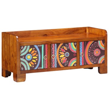 vidaXL Παγκάκι παπουτσιών 90x35x40cm Μασίφ ξύλο ακακίας