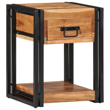 vidaXL Κομοδίνο 40x35x50cm Μασίφ ξύλο ακακίας 1 τεμ.