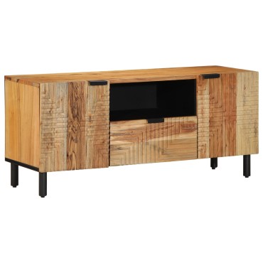 vidaXL Ντουλάπι τηλεόρασης 105x33,5x46cm Μασίφ ξύλο ακακίας 1 τεμ.