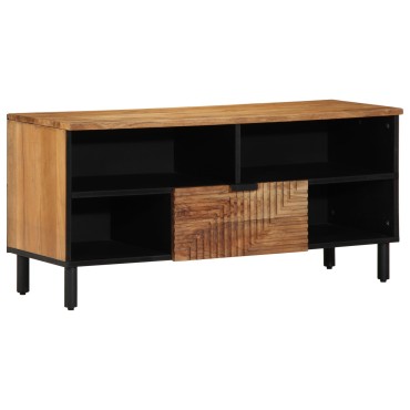 vidaXL Ντουλάπι Τηλεόρασης 100x33,5x46cm Κατασκευασμένο από Μασίφ Ξύλο Ακακίας 1 τεμ.