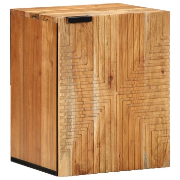 vidaXL Κρεμαστό Ντουλάπι Μπάνιου 38x33,5x48cm Μασίφ Ξύλο Ακακίας 1 τεμ.