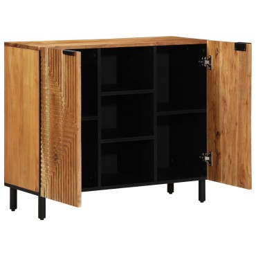 vidaXL Μπουφέ 90x33x75cm Μασίφ ξύλο ακακίας