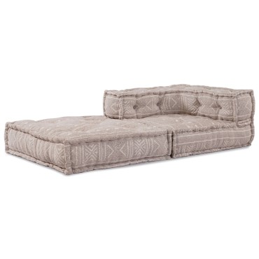 vidaXL Μοντέρνος Πουφ Ανοιχτό Καφέ 70x70x54 70x70x54cm