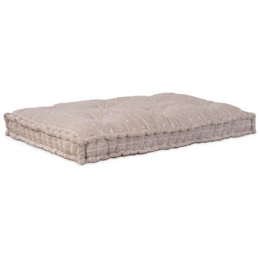 vidaXL Μαξιλάρι Παλέτας Ανοιχτό Καφέ 120x80x12cm Υφάσματος