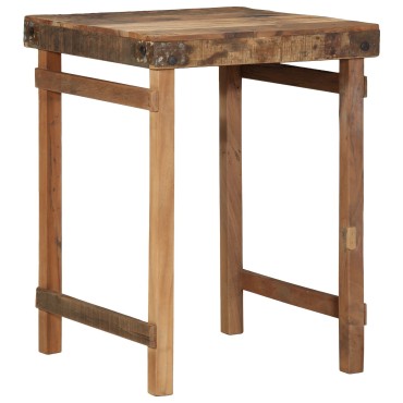 vidaXL Τραπέζι Φαγητού 55x60x76cm Σταθερό Ξύλο Ανακυκλωμένο 1 τεμ.