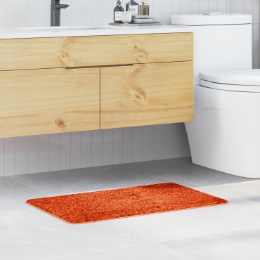 vidaXL Πατάκι Μπάνιου Ορθογώνιο Πορτοκαλί 50x80 εκ. Πολυπροπυλένιο Αντιολισθητικό