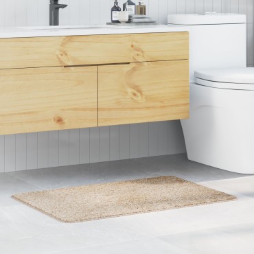vidaXL Πατάκι Μπάνιου Ορθογώνιο Κρεμ 60x90 εκ. Πολυπροπυλένιο Αντιολισθητικό