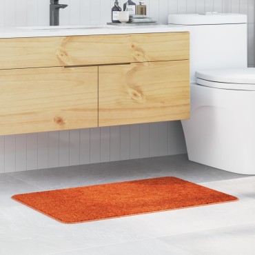 vidaXL Πατάκι Μπάνιου Ορθογώνιο Πορτοκαλί 60x90 εκ. Πολυπροπυλένιο Αντιολισθητικό