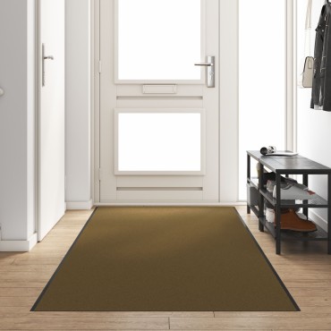 vidaXL Καφέ Πλενόμενο Πατάκι Εισόδου 120x350 εκ.